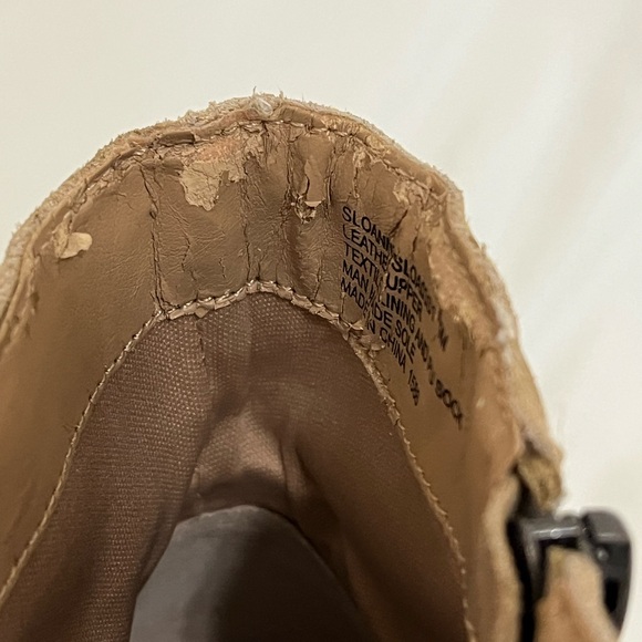 Steve Madden Suede Leather Platform Heeled Ankle Booties Size 9 - Picture 8 of 12